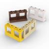 MOC 10PCS Classical Compatible 61345 With Hole Plane 1x4x2 Building Blocks General Glass Part Brick Window Single Toys Boy Gift