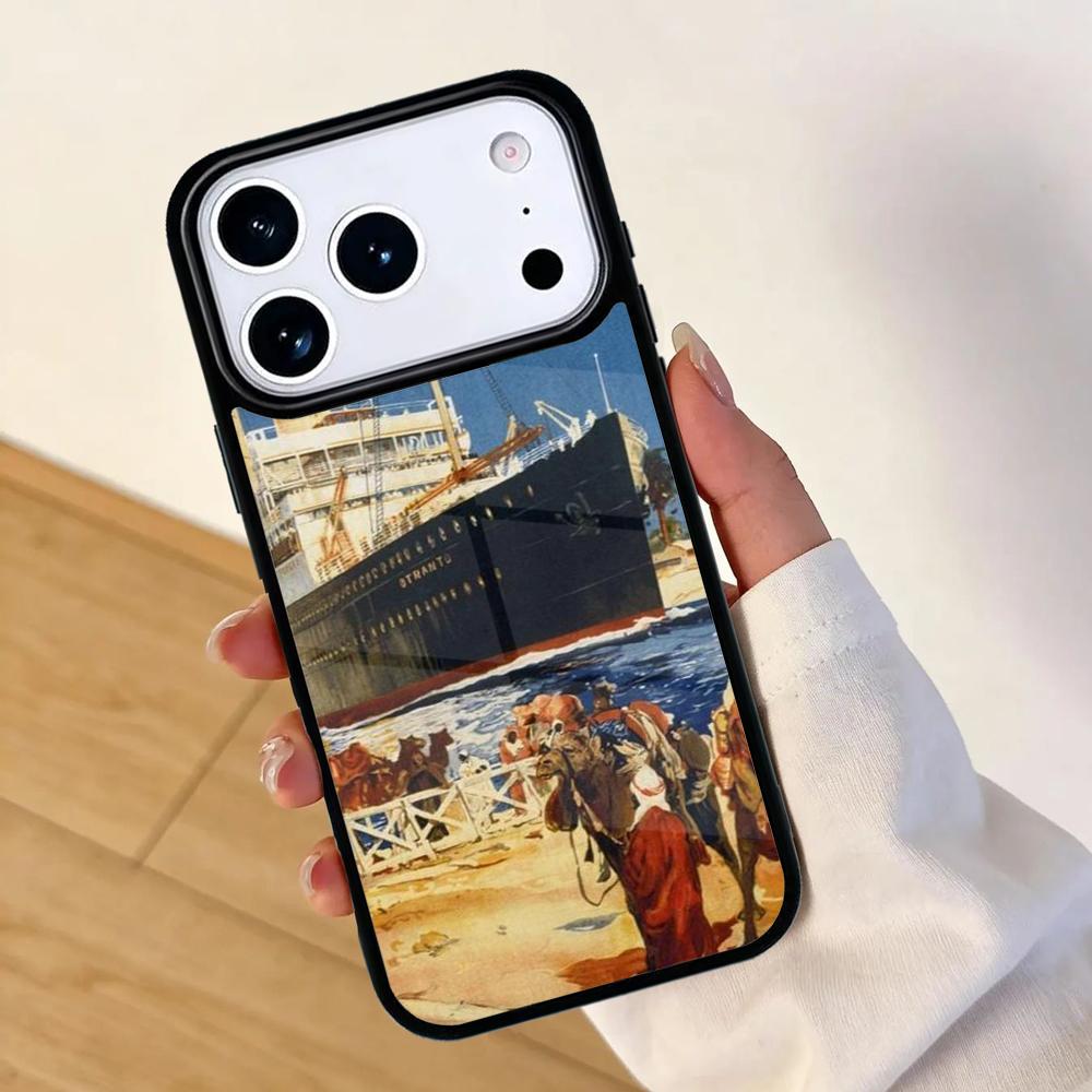 Classic Liners Ships Mobile Phone Case for IPhone 17 AIR 16pro Max 15 14 13 12 11 Bumper Cover