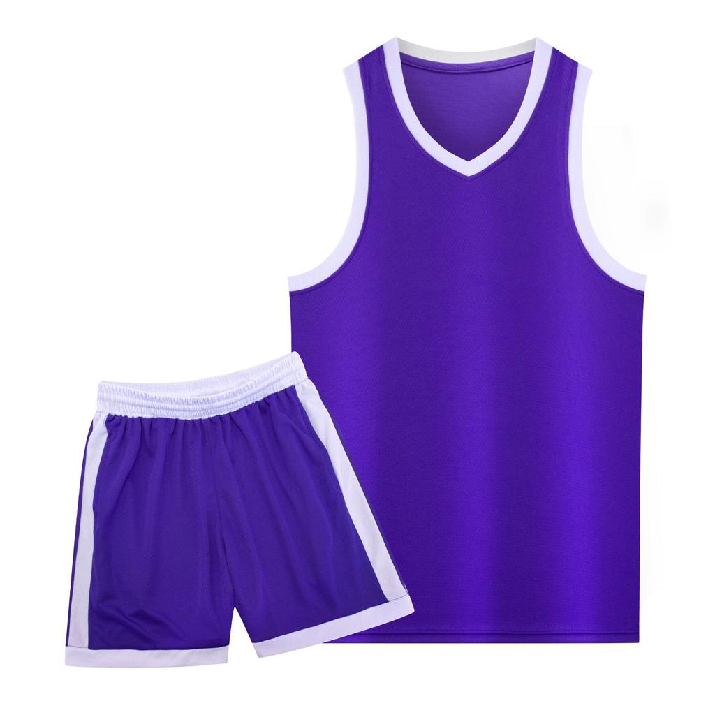 Children's Basketball Jersey Set American Narrow Shoulder Men's and Women's Game Sleeveless Quick-drying Training Jersey Printable Training Jersey