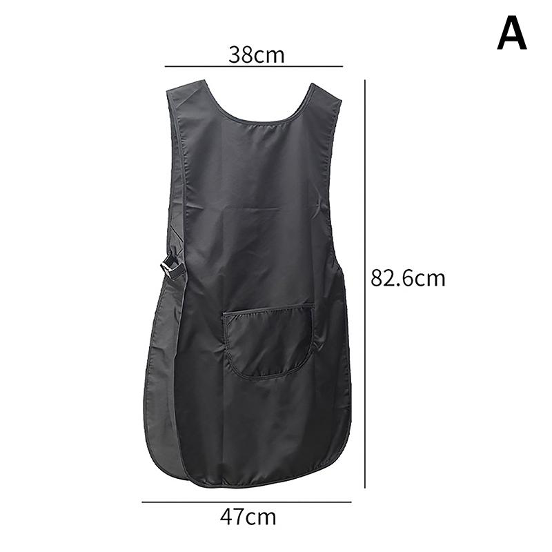 Double-sided Waterproof Black/Transparent Apron Barber Uniform Salon Hairstylist Apron Hairdresser Vest For Beauty Salon Nail