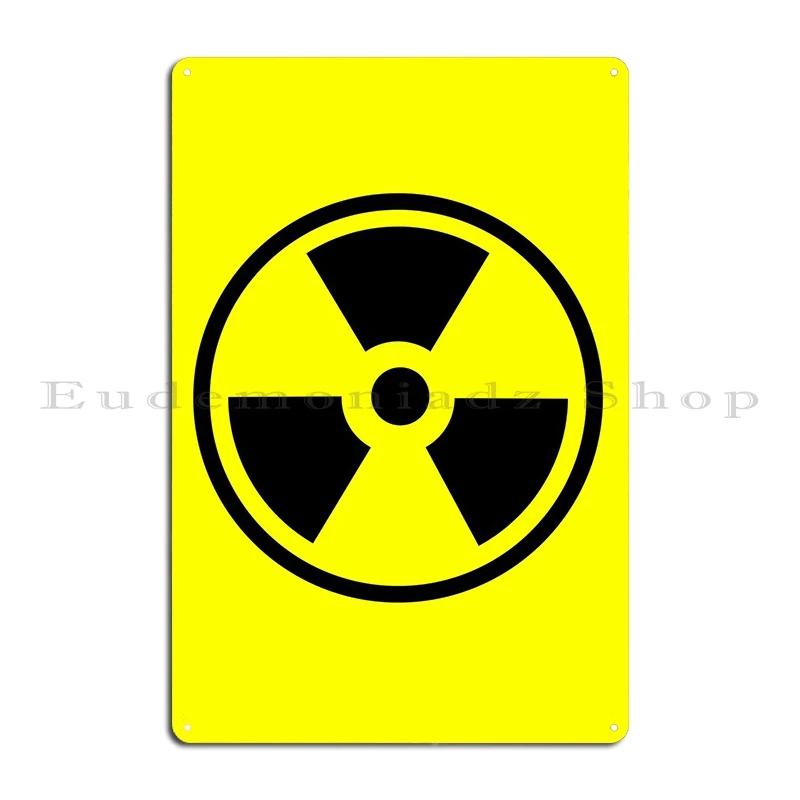 Radioactive Symble Metal Plaque Poster Rusty Designing Party Plates Cave Designs Tin Sign Poster 20X30CM