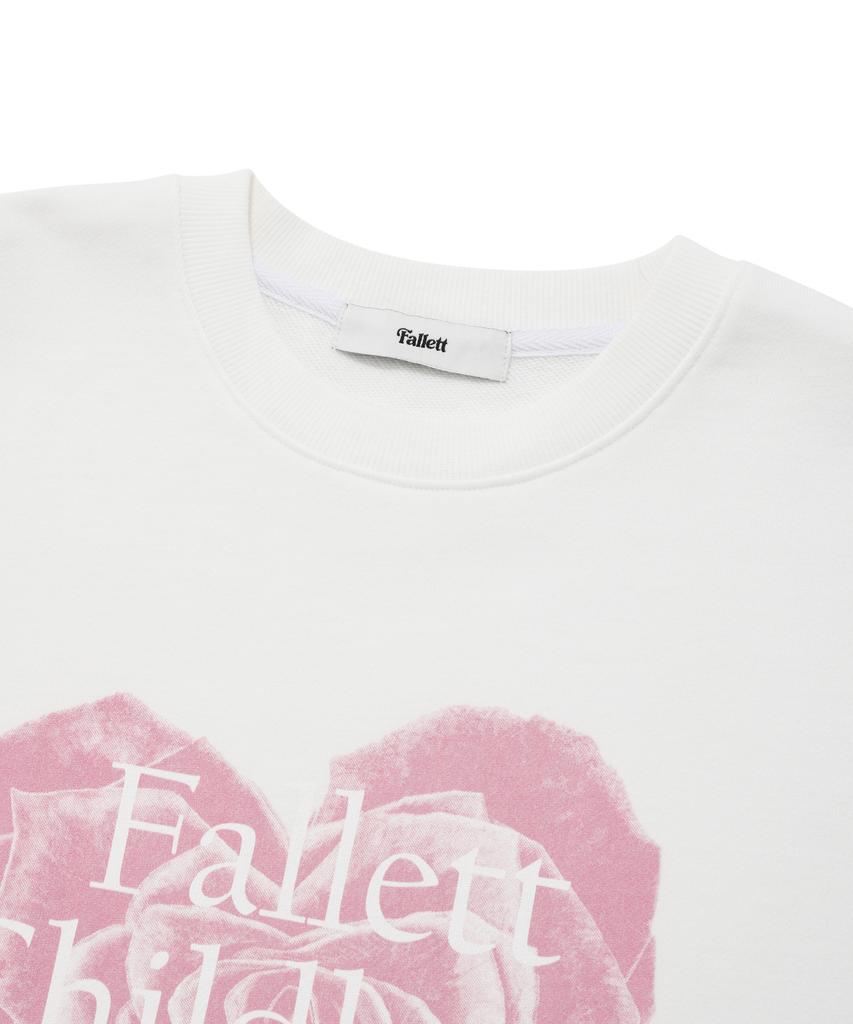 FALLETT Nostalgia Crop Sweatshirt White