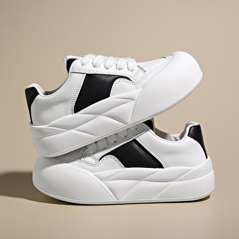 Spring New Student Ins Trendy Shoes Versatile Platform Bread Shoes Spring and Autumn Casual Shoes