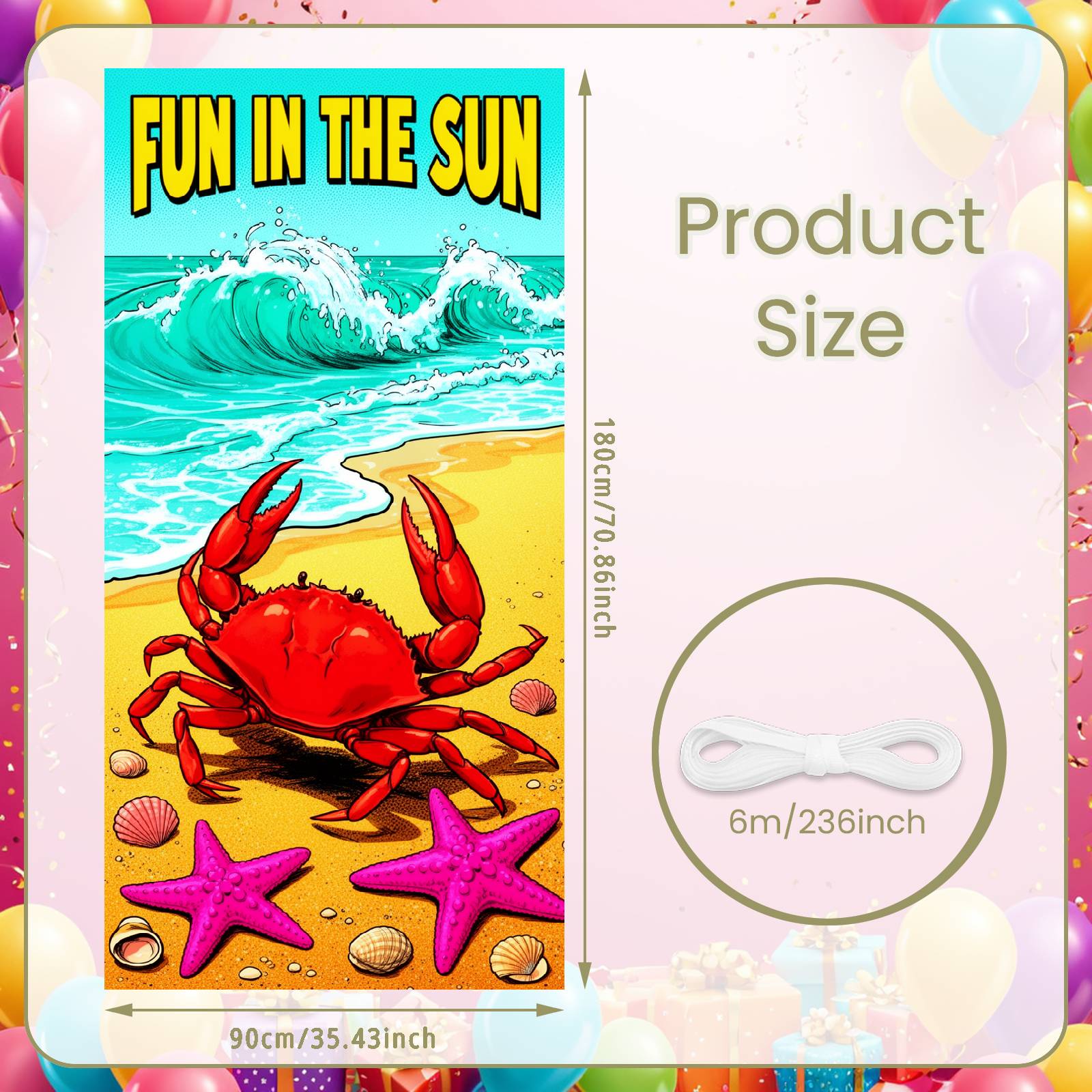 

Summer Celebration Banner Beach Theme Sunny Coastal Background Seaside Background Summer Fun In The Sun Banner For Luau