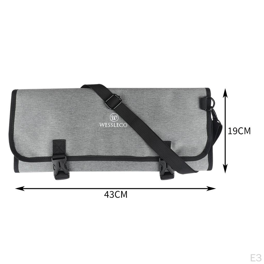 Chef Roll Bag Nastavitelné ramenní popruhy Úložný prostor pro kuchyňské nástroje na vyřezávání masa