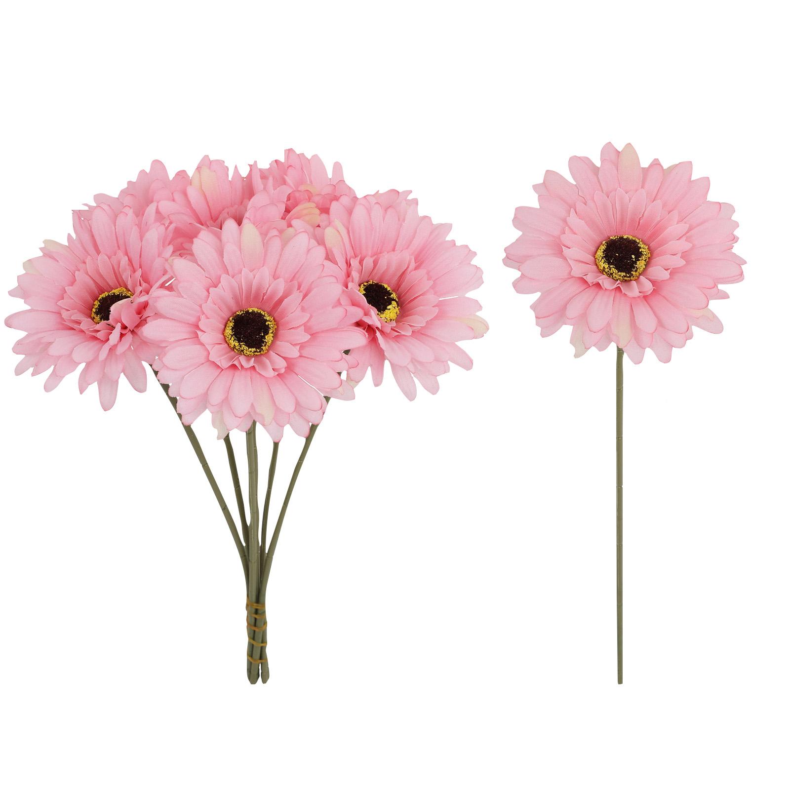 

6 шт. Искусственные цветы Свадебные букеты Гербера Имитация Европейский стиль Бессмертные цветы Стиль Украшение дома отеля Цветы One Size