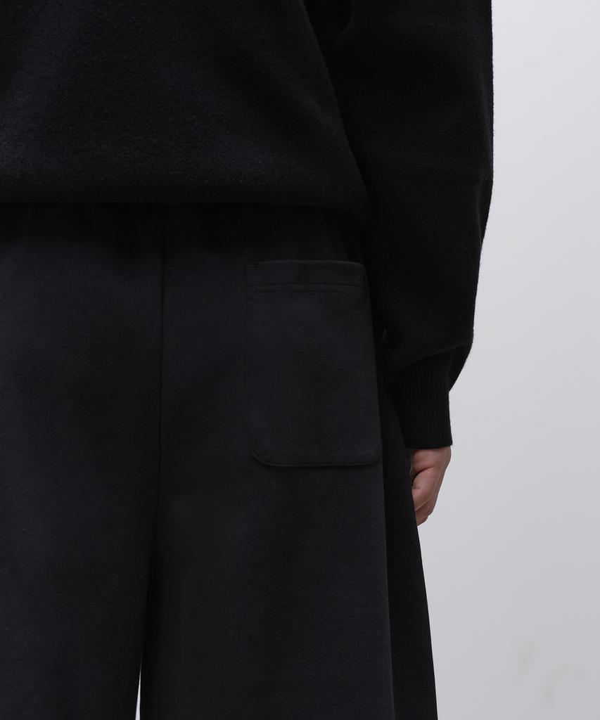 MUSINSA STANDARD Double Knit One-Tuck Wide Lounge Sweatpants [Black]