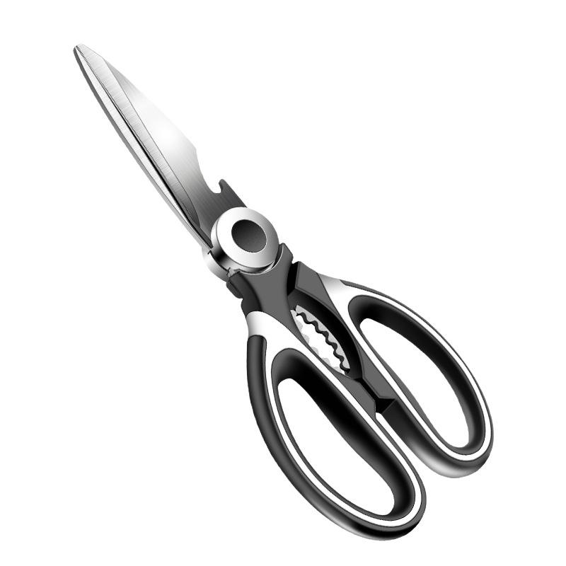High-Grade Multi-Functional Kitchen Scissors: Sharp Stainless Steel Shears for Cutting Fish, Barbecue, and Bones