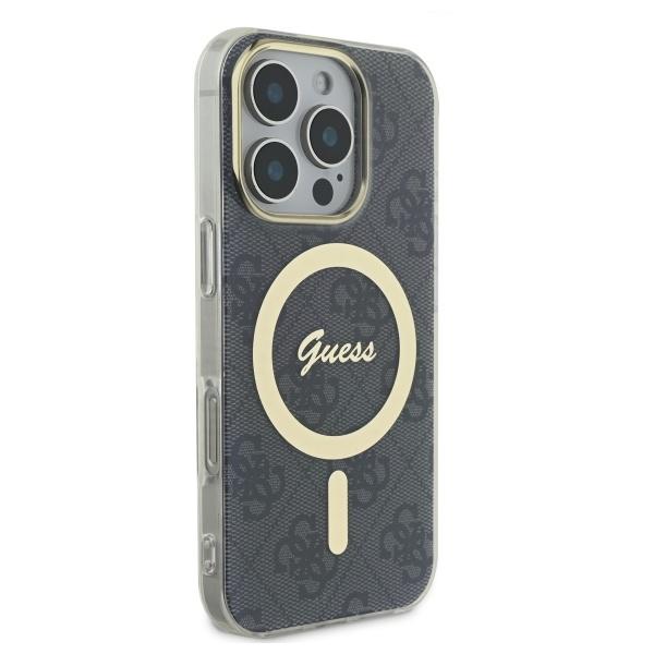 Guess Guhmp16Lh4Stk Iphone 16 Pro6.3 Czarny/Black Hardcase Iml 4G Magsafe