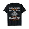 Maurer Masonermeister Funny Construction Worker Sayings T Shirt Black S Vintage Unisex Versatile Designer Clothes
