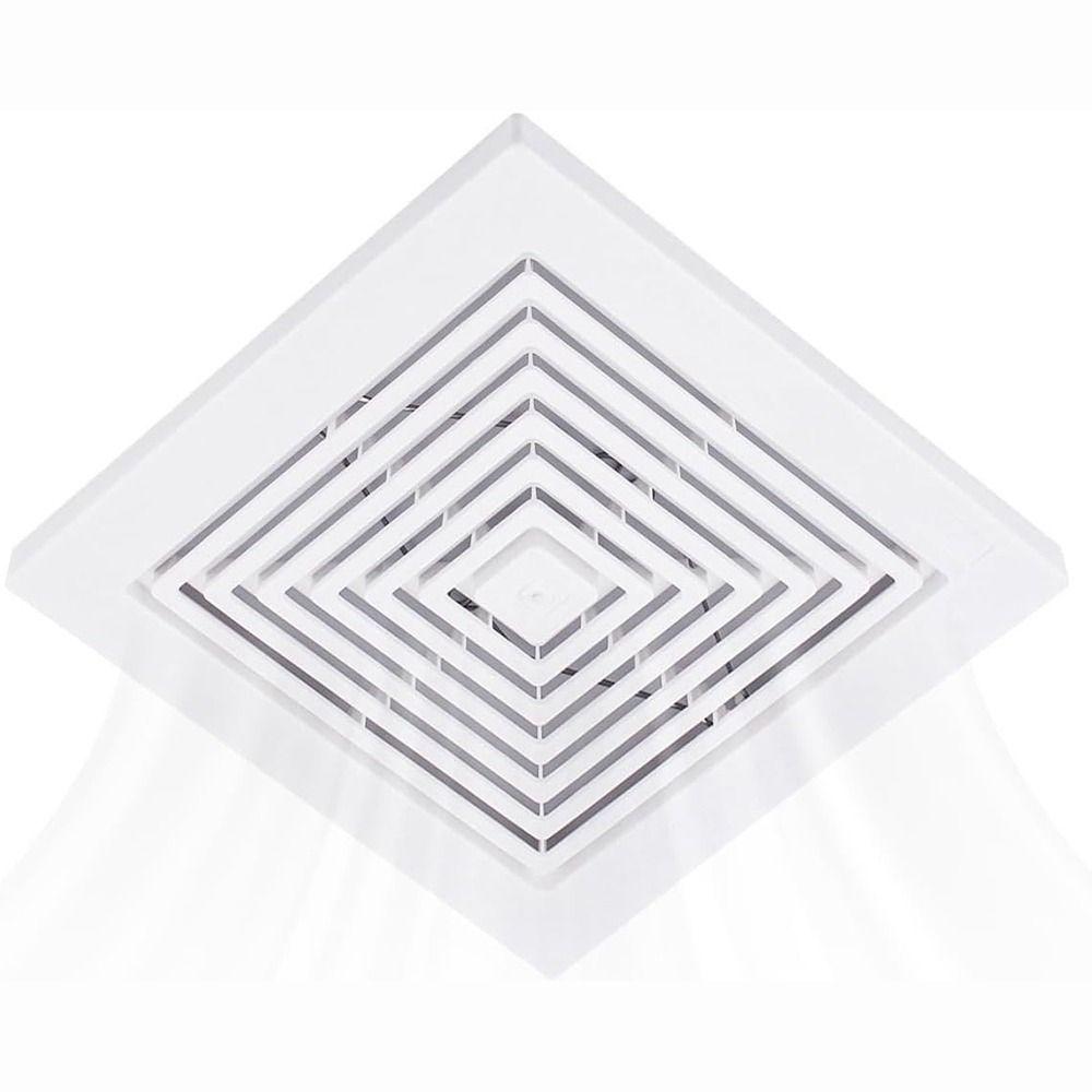 With Spring Exhaust Fan Cover Square Air Diffuser New Diverter Ventilation Hood Bathroom