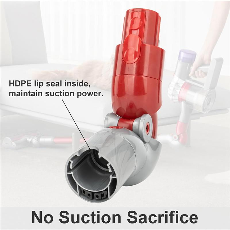 A65T-Low Reach Adaptor For Dyson V7 V8 V10 V11 V15 Vacuums, Quick Release Vacuum Attachment For Low Furniture Cleaning
