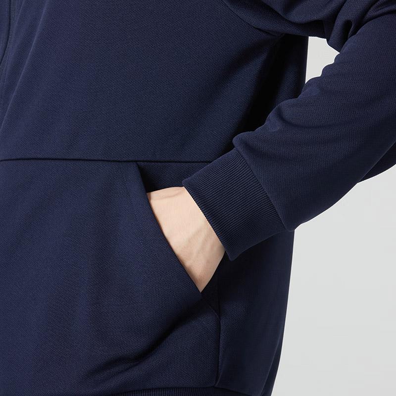 Under Armour Logo Knit Half High Neck Jacket And Cuffed Pants Casual Sports Set Unisex Sets 23600304-409+23600704-001