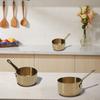 1pc Stainless Steel Milk Pot Mini Sauce Pan Non-Stick Small Saucepan 60/80/100ML