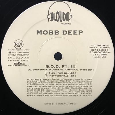12inch Record MOBB DEEP - G.O.D. Pt. III RDAB646321 Loud Records, R 1996 US Rap & Hip-Hop/R&B Used
