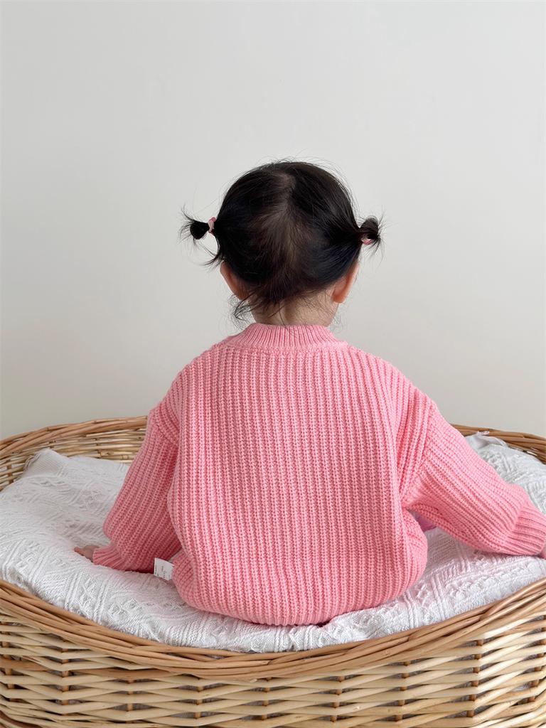 0-6Yrs Baby Boys Girls Knit Sweater Clothes 2025 New Toddler Infant Newborn Knitwear Soft Spring Long Sleeve Baby Pullover Tops