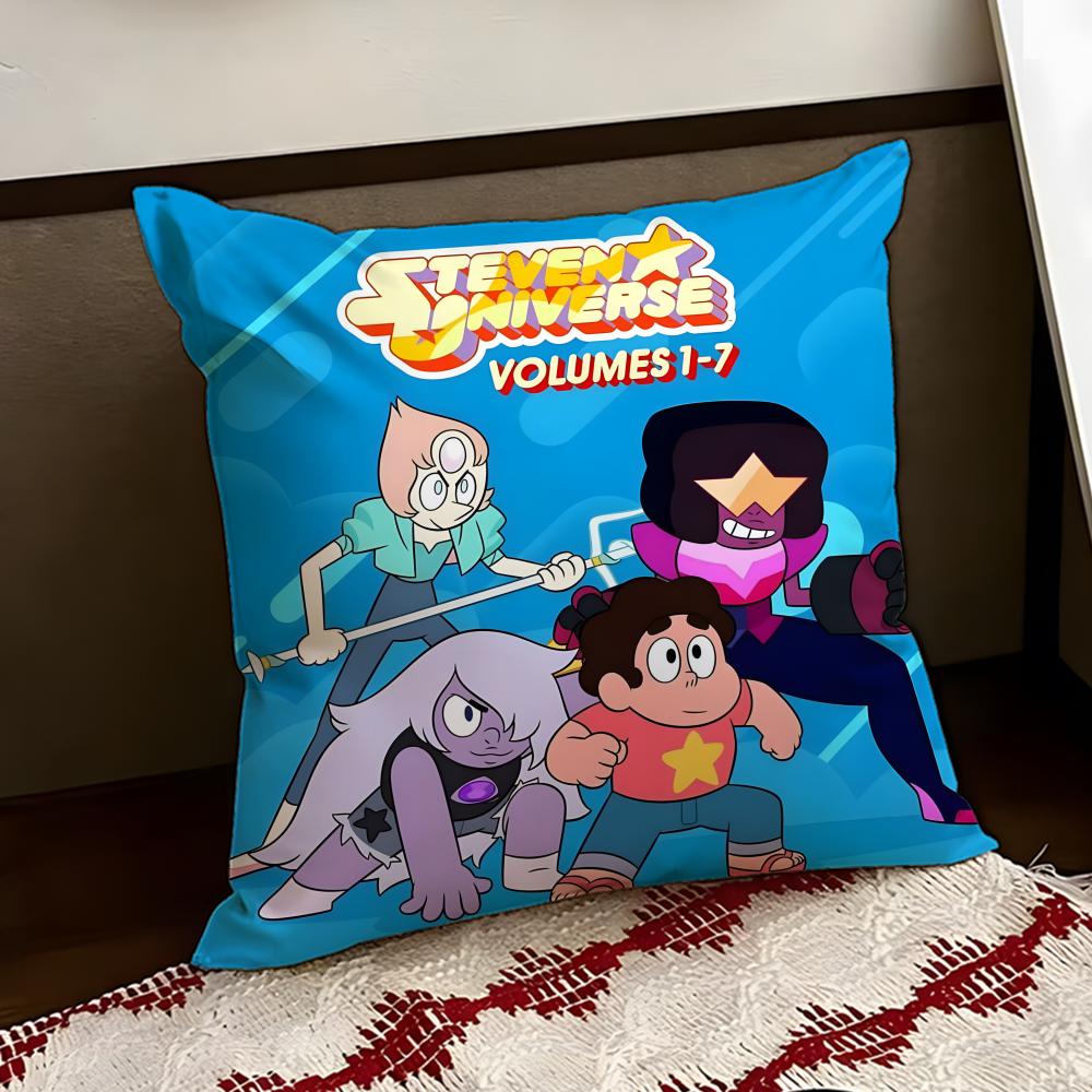 SSteven UUniverse Anime Cushion Cover Reversible Soft Durable Pillow Cover Home  Car MultiScene Use for Daily Comfort