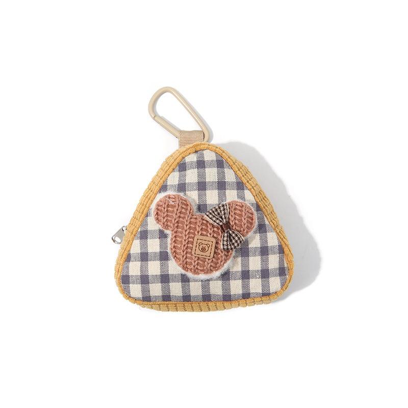 

Высококачественная клетчатая сумка для мелочи, мини-сумка для наушников, портативная сумка для хранения, парная сумка для девушки, подвеска.