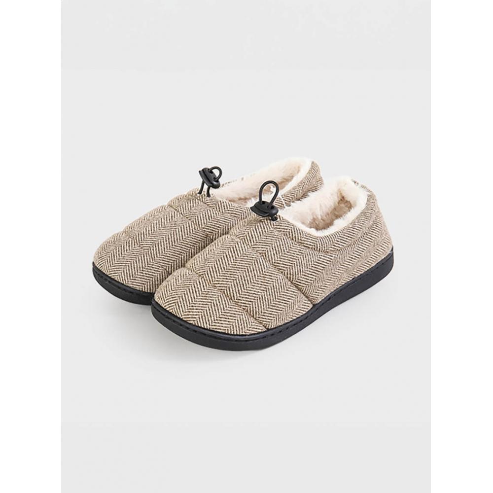 

Daiso Padded Winter Shoes Approx. 250 Mm Brown (fuzzy ivory)