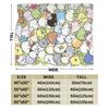Soft Blanket Airplane Travel Cute M-Mamegoma Seal Anime Throw Blanket  Flannel Bedspread For Couch Bed Fashion Sofa Bed Cover