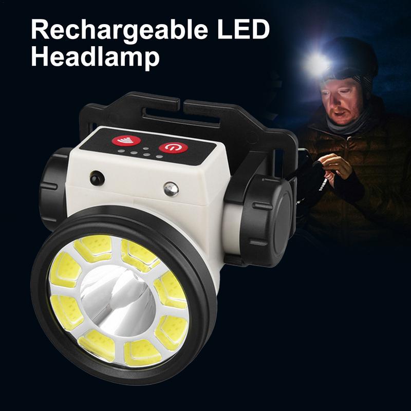 Lampada frontale LED Magnetica Fascio Ampio Lampada frontale LED Ricaricabile Sensore di Movimento Lampada frontale LED Ricaricabile Lampada frontale Magnetica LED