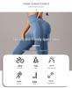 Hohe Taille Bauchkontrolle Yoga-Hose - Atmungsaktive Peach Butt Scrunch Leggings Damen Sportbekleidung