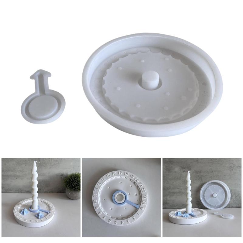 Flexible Sturdy Silicone Molds Fashion Accessory for Making Unique Clock Shaped Candle and Home Decorations