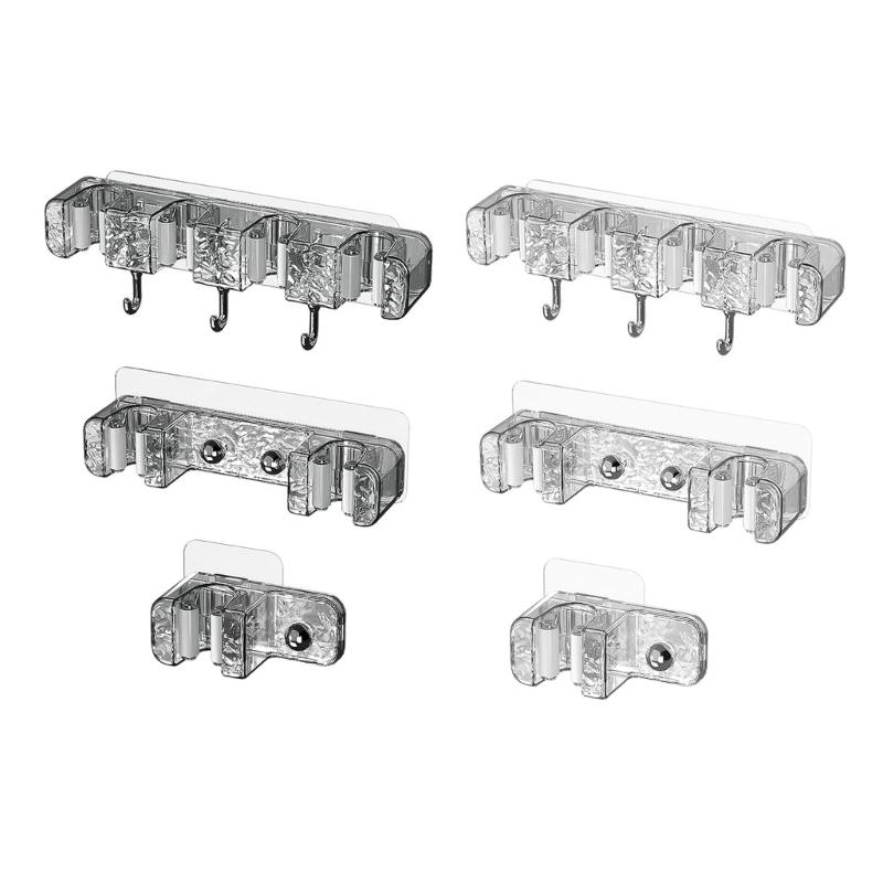 Broom Holder Wall Mount Garden Tool Organizers Plastic Mop Hanger Home Laundry Room Kitchen Storage Rack Mop and Broom