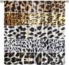 Leopard Zebra Decor Window Curtain Red Black Zebra Stripes Abstract Romance Heart Creative Patchwork Modern Fashion Art for Home