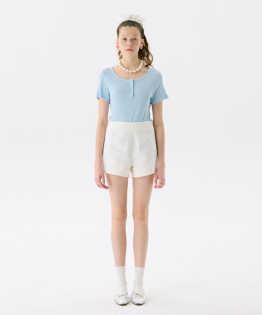 Jun Jun Space Pattern Shorts_White