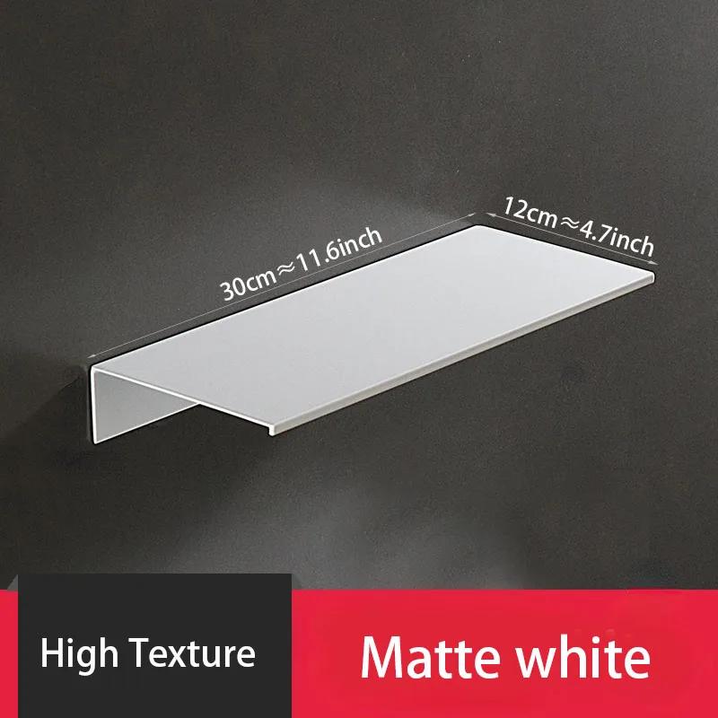 

Настенная полка для хранения без сверления, настенная полка для душа, кухонная полка с белой отделкой для современного органайзера для ванной комнаты, аксессуары для экономии места дома