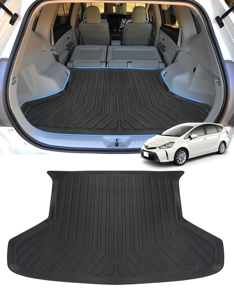 Mixsuper Toyota Prius 40 Series 3D rohož do zavazadlového prostoru 3D autokoberec Prius Alpha rohož do zavazadlového prostoru Koberec do zavazadlového prostoru TOYOTA Prius Alpha ZVW41 Series vodotěsný vaničkový systém