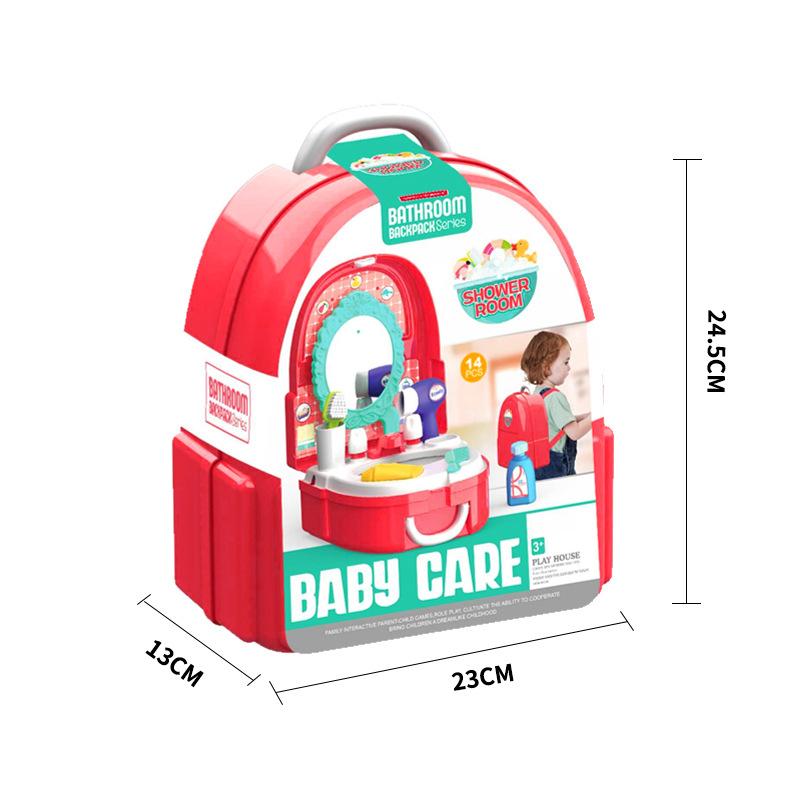 Children'S Kitchen Tableware Set Cosmetics Supermarket Fruit Tools Doctor Toys Play House Backpack Box