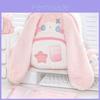 Plüsch Cartoon Doppel Hängeohr Hase Schulterrucksack für Kinder Mit Atmungsaktivem Weichem Material Und Handytasche