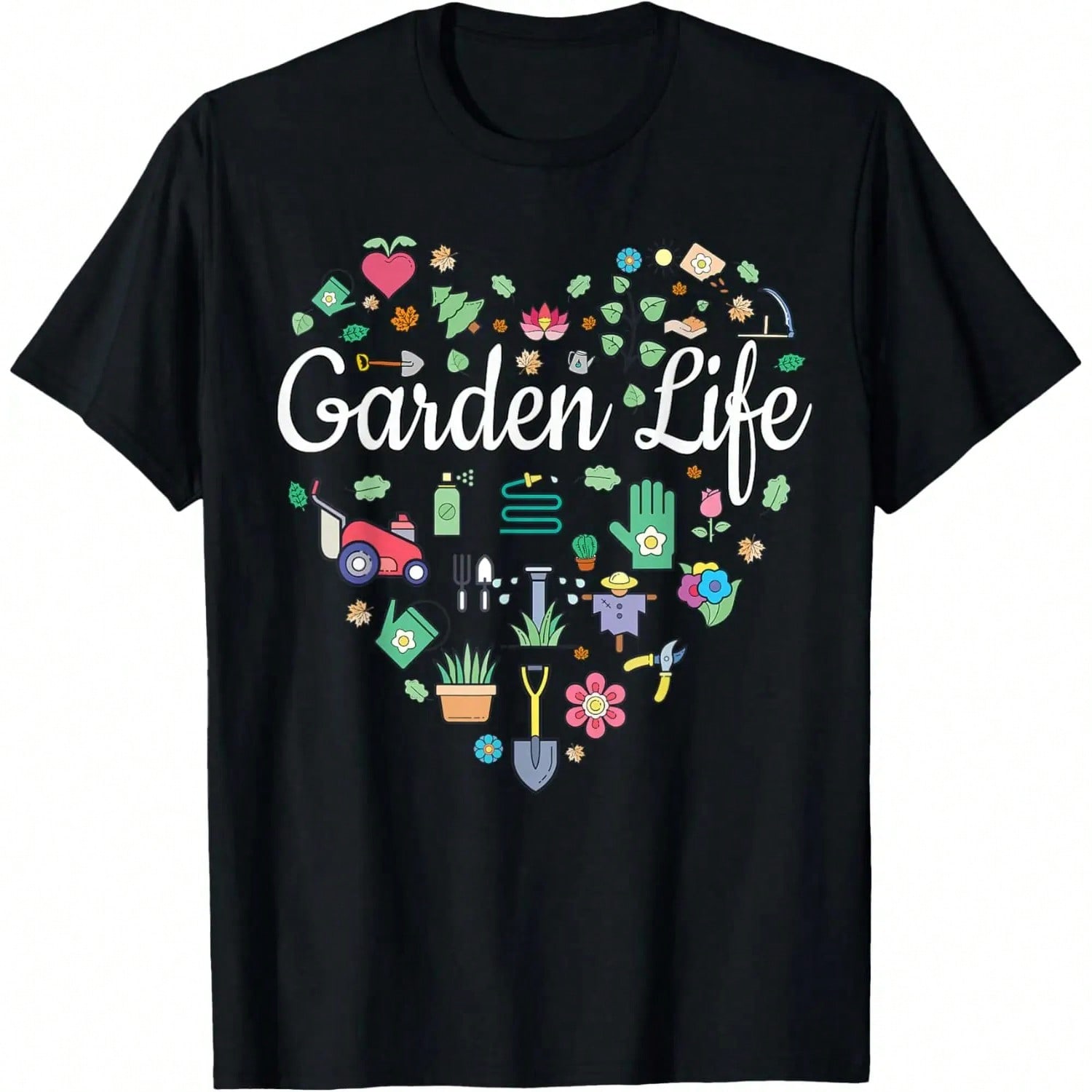 Cool Graphic Heart Gardening Love Garden Life T-Shirt S разноцветный