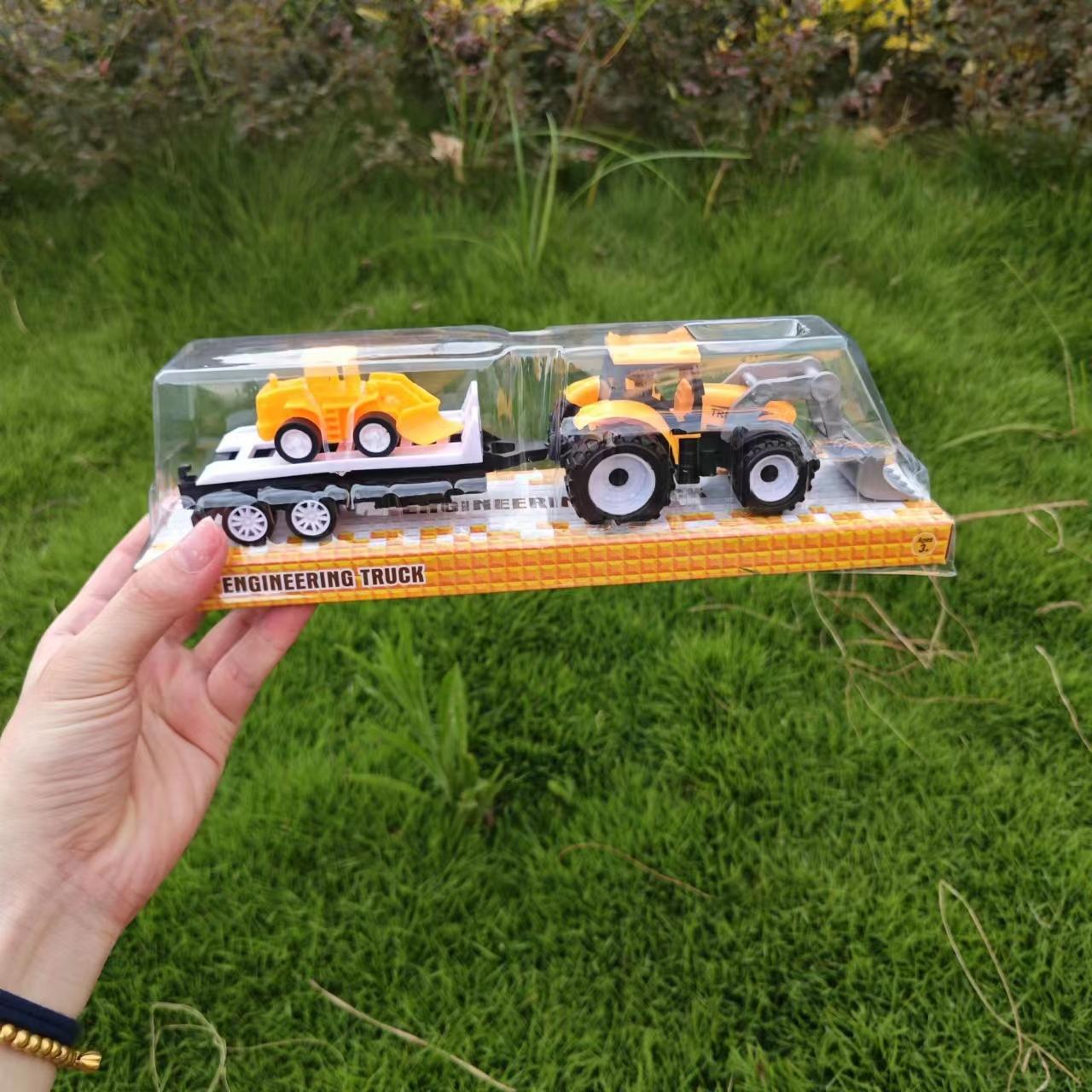 

Дитячий іграшковий автомобіль Інженерний причіп Автомобіль з ковшем Автомобіль Хлопчик-Фермер Модель автомобіля Повернення Функція Коробка Пакет Дитячий подарунок