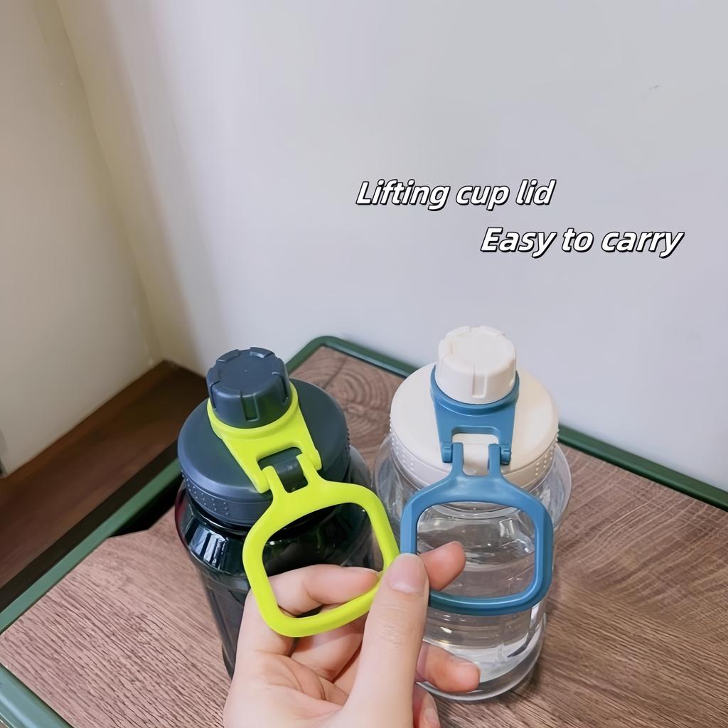 1 Liter Large Capacity Sports Water Bottle with Lifting Cup Lid BPA FREE Plastic Drinking Bottles Outdoor Cycling Hiking Gym Jug