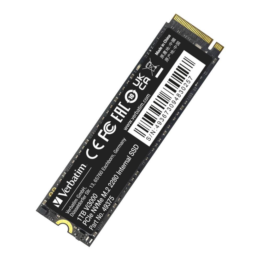 Dysk SSD Verbatim Vi3000 1TB M.2 2280 PCIe Gen3 NVME (3300/3000 MB/s)