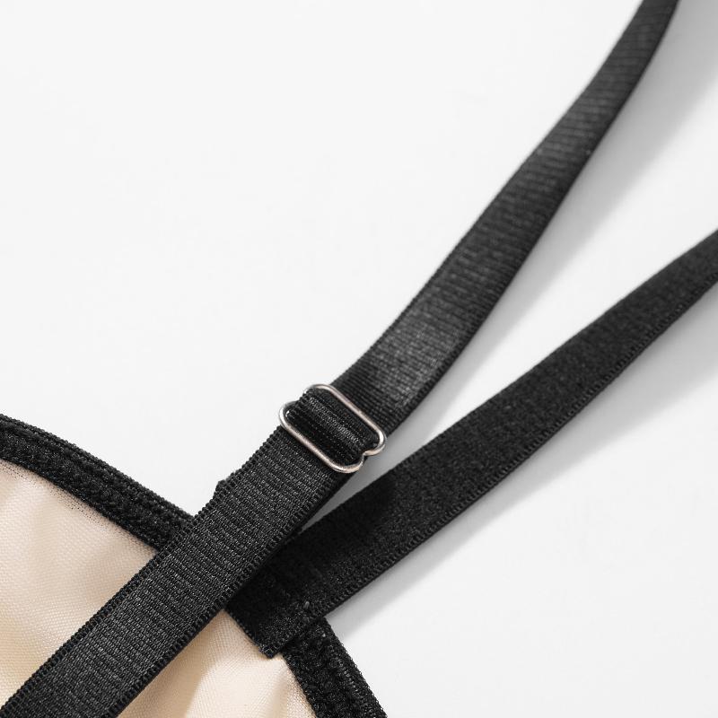 Lato Europejski i Amerykański Pikantne Dziewczyny Seksowny Plażowy Kombinezon Modelujący Kontrast Kolorów z Pustymi Plecami