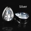 2pcs 8-50mm 1Pair Black Teardrop Double Flared Ear Tunnels and Plugs Ear Piercing Gauge Expander Stretching Tunnels Comf