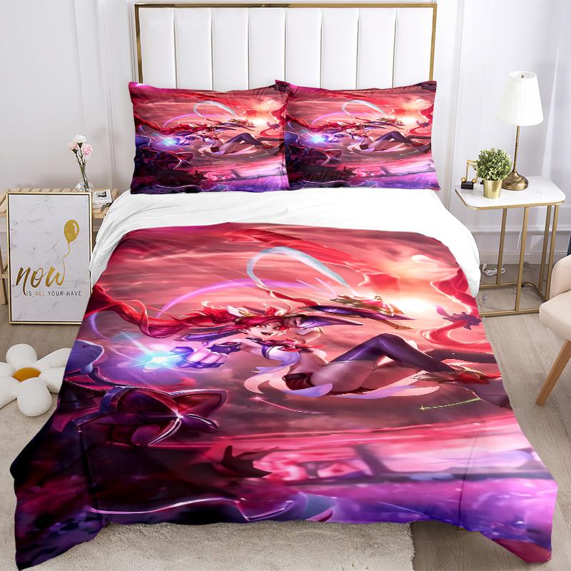 3pcs Dragon Slayer Fantasy Bedding Set-Perfect for Bedroom, Guest Room, Living Room, Hotel Decor | Ideal Gift for Fans, Travelers, Daily Use