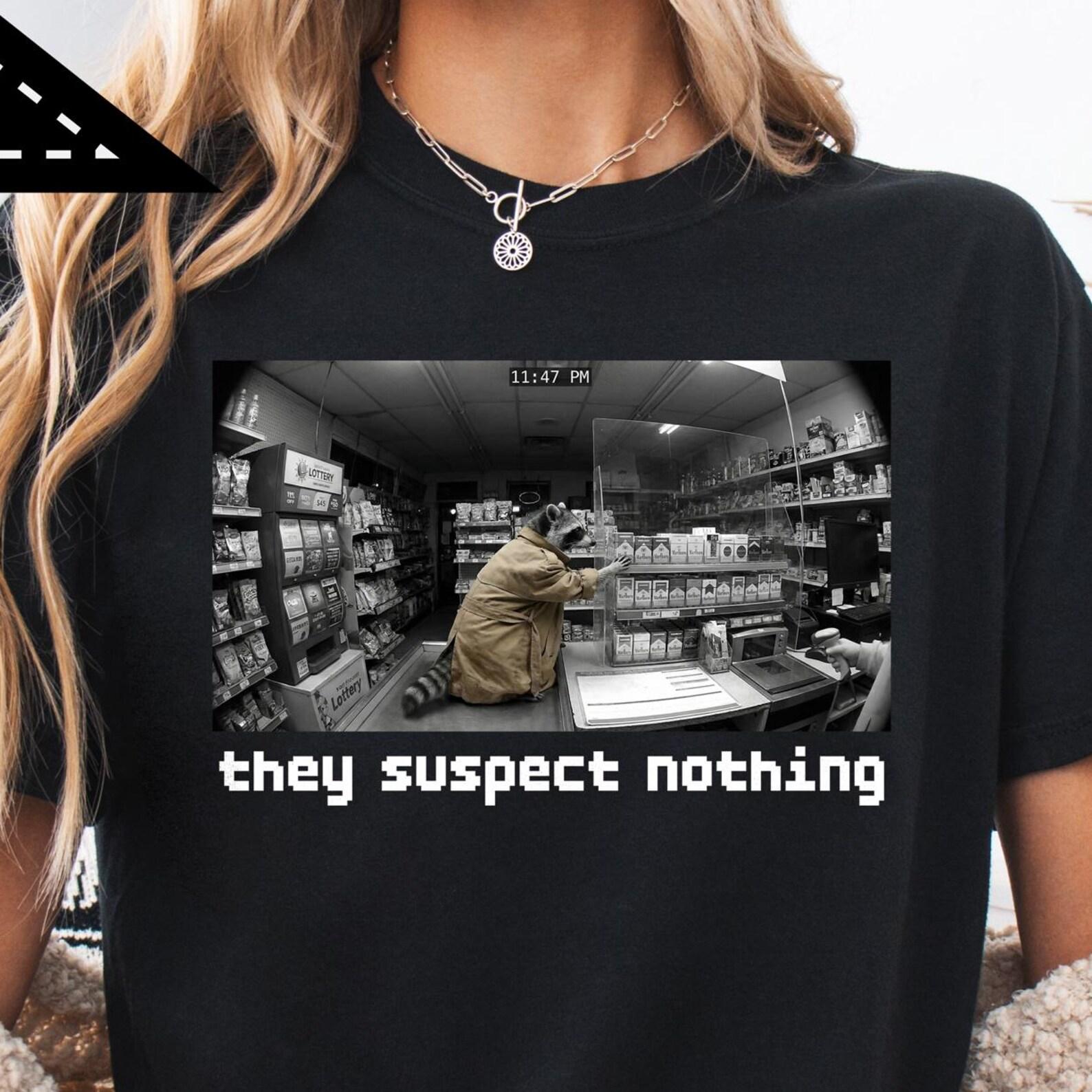 Raccoon Trench Coat Meme, Bodega Tee, Comfort Colors® Edgy Meme T Shirt, Vintage 90s Y2K Graphic Tee S