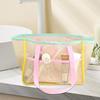 Breathable Shower Tote Bag Foldable Beach Storage Bag Durable Mesh Beach Bag  Swimming Pool
