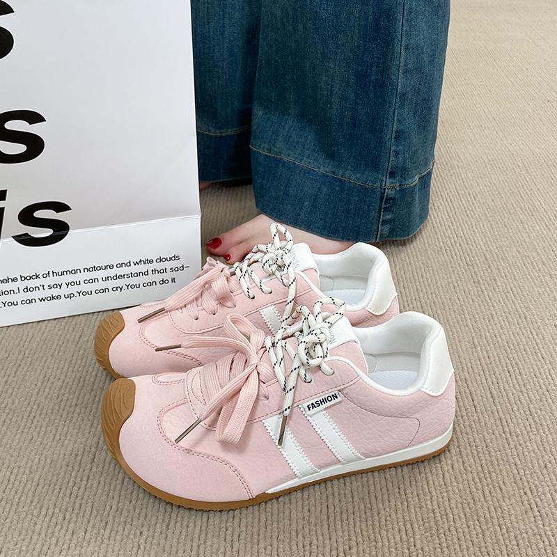 Fashion CRLAYDK Women's Fashion Sneakers Lace Up Yellow Casual Lace up Tennis Flat Shoes Walking Girls Street Style Sports Trainers