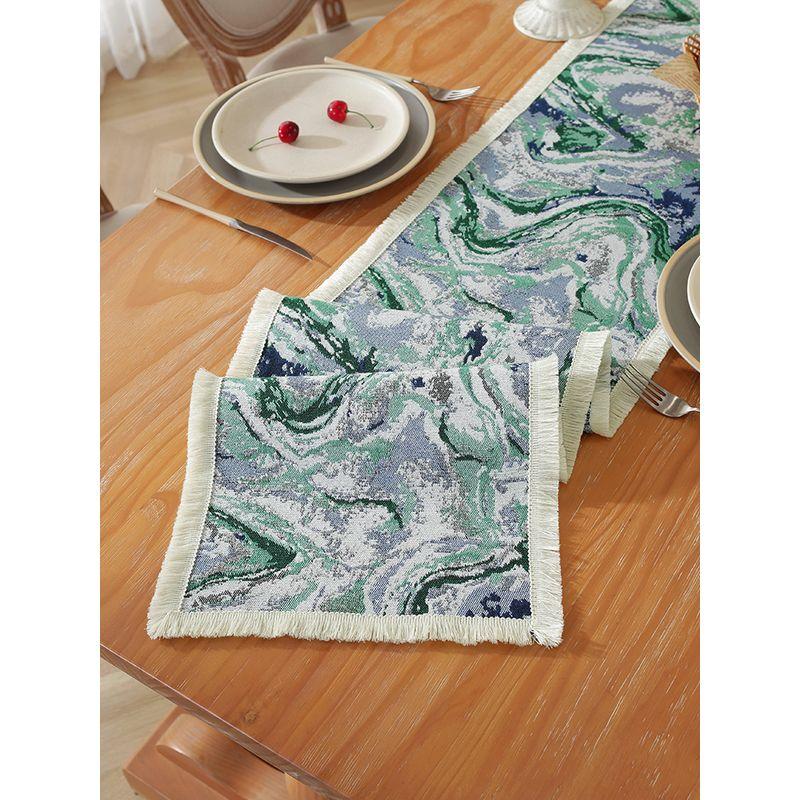 

и Льняная Ткань Дорожка на Стол Доступная Роскошь Длинная Скатерть Французский Ретро Американский Утолщенная Декоративная Полоса Кофейный Столик Тумба под ТВ Накидка Nebula Small placemat 30*40cm(2)