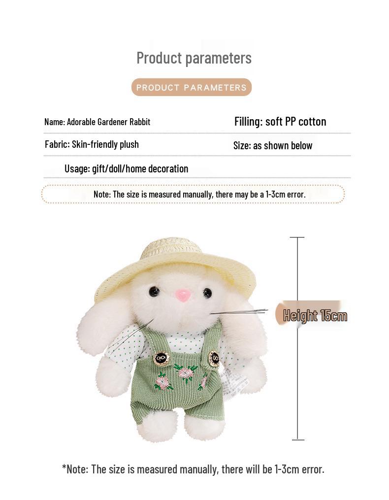 Pastoral Little Rabbit Comfort Doll - Stuffed Toy & Pendant