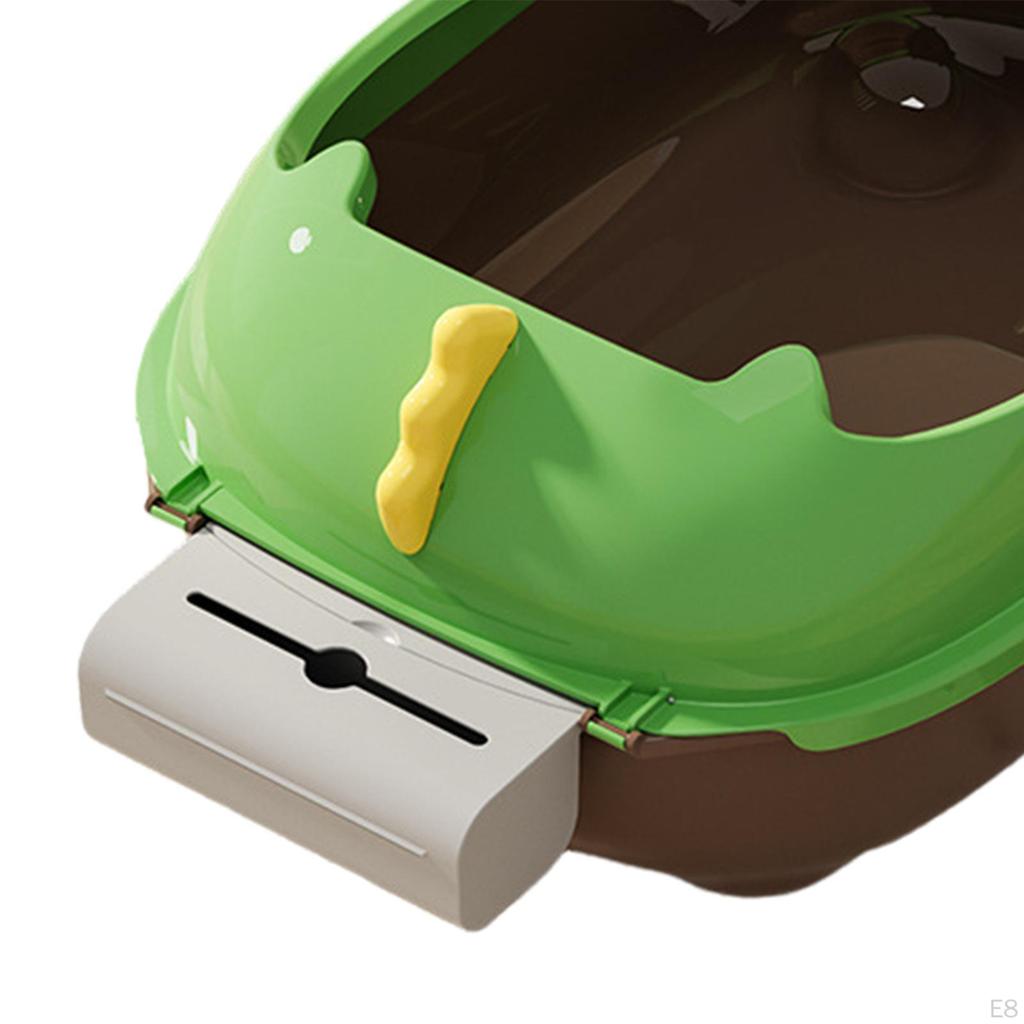 Litter Box Potty Toilet Sandbox Container Splashproof Cage Bedpan Pet for