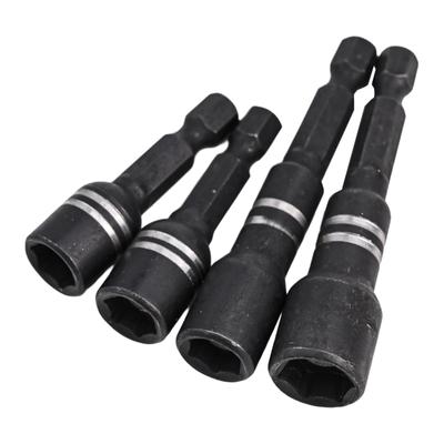 4-teiliges magnetisches Steckschlüssel-Bohrer-Set mit Sechskantgriff, Werkzeugzubehör, Sechskant-Steckschlüssel, Handwerkzeuge