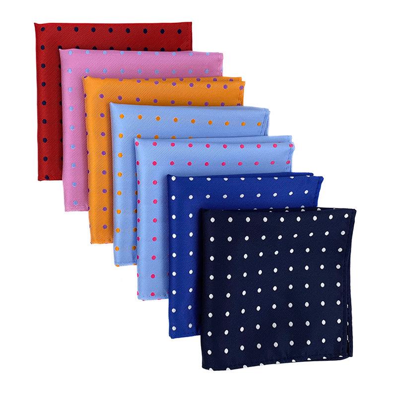 Men's Polka Dot Suit Handkerchief - Fashionable Square Pocket Scarf