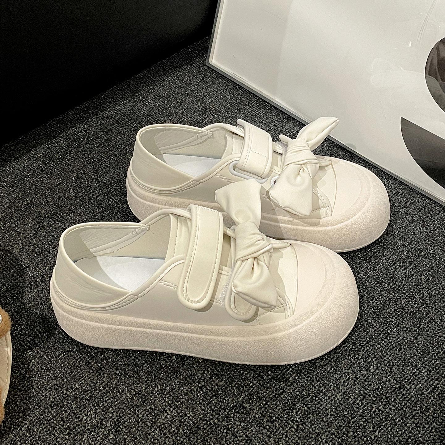 

Туфли на платформе с круглым носком в стиле Queen Fan, универсальные, белые, женские, новая коллекция осень 2025, увеличивающие рост, спортивные, повседневные, туфли-доски 40 бежевый